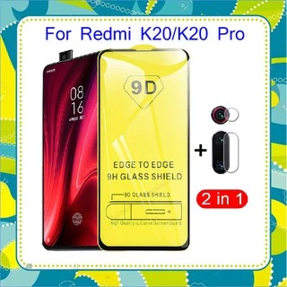 Cường lực Xiaomi redmi k20 / k20Pro / Mi 9T full màn full keo + Dán bảo vệ camera tặng bộ phụ kiện dán