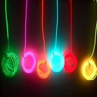 3m Dây Đèn LED Neon EL 3V 5V USB / 12V Điều Khiển Bằng Giọng Nói Trang Trí Xe Hơi
