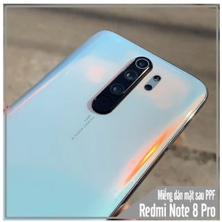 Miếng Dán PPF Xiaomi Redmi Note 8 Pro Mặt lưng Trong suốt + Ánh 7 Màu Hót hít nhất