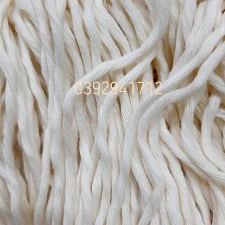 Dây thừng se macrame 1 xoắn , dây cotton-( 2mm-3mm-4mm, 5mm) .Màu kem và màu ngà.