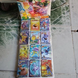 Set 60 thẻ bài pokemon nhựa dẻo