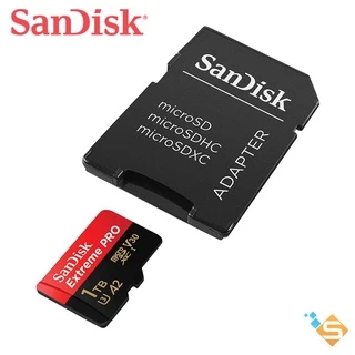 Thẻ Nhớ SanDisk Extreme Pro 1TB 512GB 256GB MicroSDXC, C10, A2, U3, V30 200MB/s  Có Adapter - Bảo Hành Chính Hãng 5 Năm