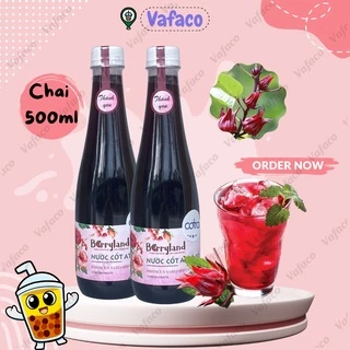 Nước cốt hoa Atiso đỏ BerryLand chai 500ml - Đặc sản Đà Lạt - Nước giải khát vị chua ngọt, 100% từ tự nhiên Cotra