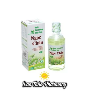 NGỌC CHÂU NƯỚC SÚC MIỆNG DƯỢC LIỆU CHAI 350ML GIÚP KHỬ MÙI HÔI KHÁNG KHUẨN HIỆU QUẢ