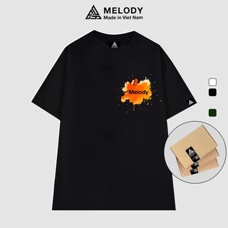 Áo Thun Unisex Nam Nữ Tay Lỡ Form Rộng Oversize Local Brand MELODY, Áo Phông Cotton 100% Paint Tee