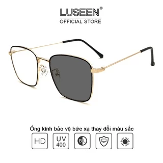 Kính mắt LUSEEN AQ2217 chống ánh sáng xanh đổi màu kính nam nữ