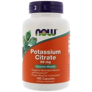 NOW Potassium Citrate - viên bổ sung Kali tăng khả năng sinh con trai