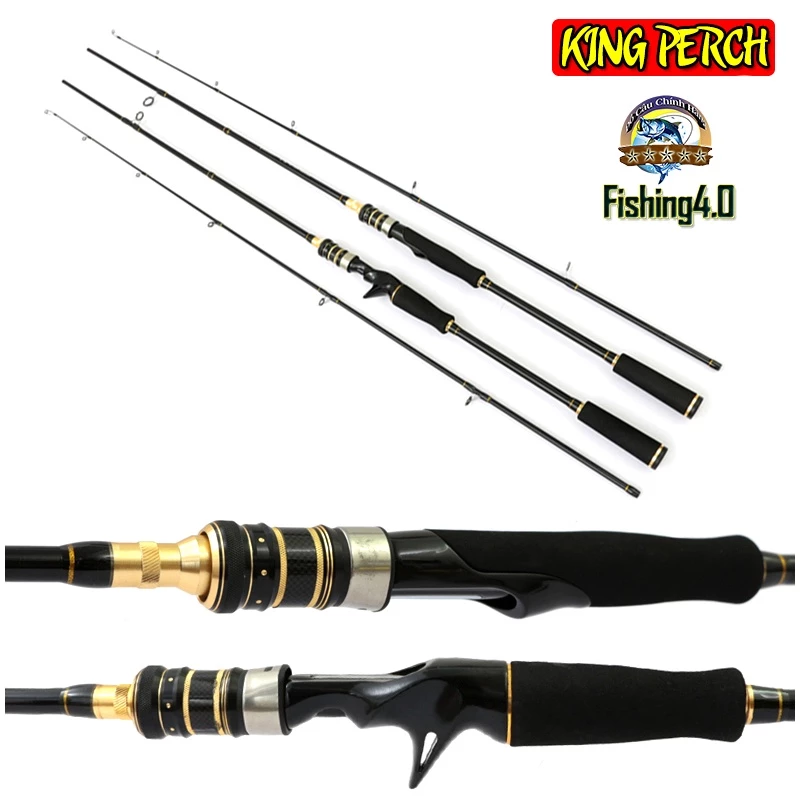 Cần Câu Lure KING PERCH Máy Đứng Máy ngang - Carbon Siêu Nhẹ - Thiết kế Tinh Tế - New 2022 - SK01