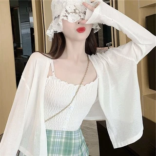 Áo Khoác cardigan Dệt Kim Mỏng Chống Nắng Thời Trang Mùa Hè Cho Nữ