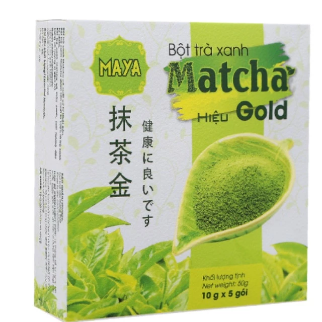 Bột Trà Xanh Matcha Maya Gold (Hộp 5 Gói x 10g)