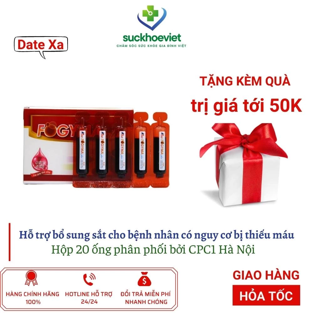 Fogyma Plus, Fogyma thường bổ sung sắt,hỗ trợ điều trị bệnh thiếu máu