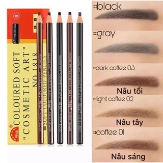 Chì Kẻ Mày Dạng Xé Tiện Dụng Cosmetic art *1818* Eyebrow Pencil Hàn Quốc 1.3g - Hàng Chính Hãng