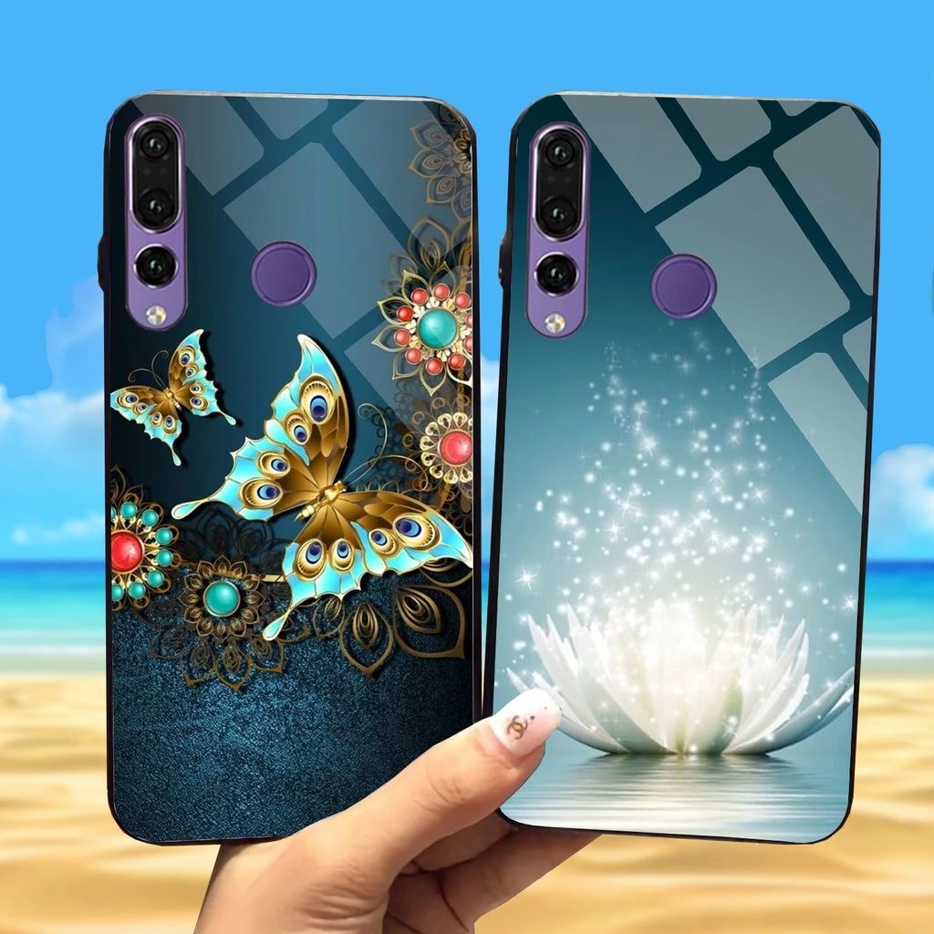 Ốp Lưng Huawei Nova 4, Y9 Prime 2019 Mặt kính cường lực sáng bóng, cao cấp