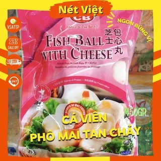 Cá viên phô mai tan chảy CB, viên thả lẩu Malaysia, gói 500gr