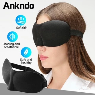 Mặt nạ bịt mắt ngủ ANKNDO 3D mềm mại di động tiện dụng khi đi du lịch