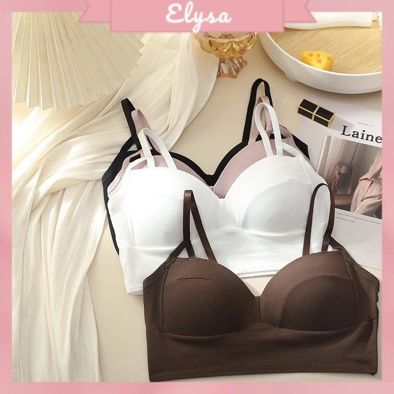 Áo Bra Cotton 2 Dây Mút Liền Siêu Nhẹ Mã 8281 Elysa