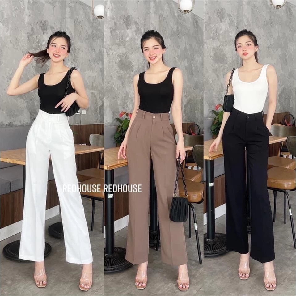 Quần vải nữ 1 khuy , cạp cao tôn dáng, Quần tây nữ tôn dáng chất đẹp