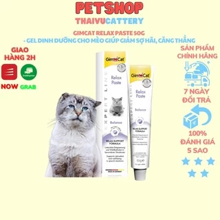 Gimcat Relax Paste 50g - Gel dinh dưỡng cho mèo giúp giảm sợ hãi, căng thẳng