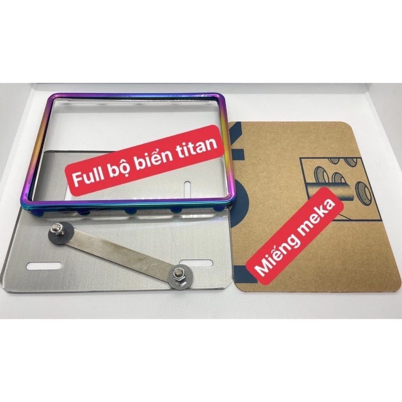 Bộ Khung Biển Số Mica + Ốp Viền Biển 7 Màu Titan Cực Đẹp < Sỉ giá tốt>