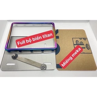 Bộ Khung Biển Số Mica + Ốp Viền Biển 7 Màu Titan Cực Đẹp < Sỉ giá tốt>