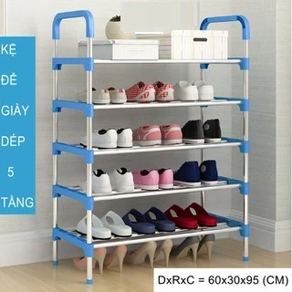 Kệ Giày Dép Tiện Dụng 5 Tầng Inox Cao Cấp