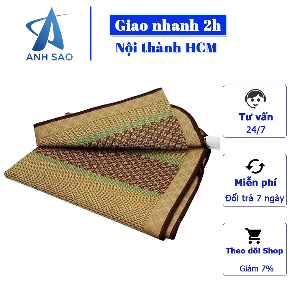 Chiếu Điều Hòa Sợi Mây Thiên Nhiên Ánh Sao Thoáng Mát Kháng Khuẩn Dễ Vệ Sinh Dùng Mùa Hè Văn phòng