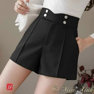 Quần Short Lưng Cao 4 Cúc Cạp Chéo_ Min Xinh Shop