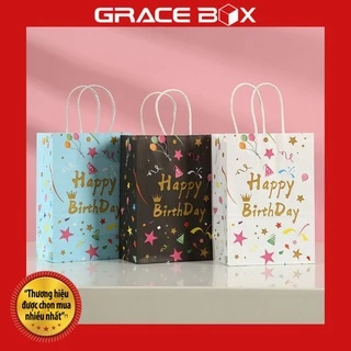 Túi Giấy Quà Tặng Chúc Mừng Sinh Nhật Happy Birthday Xinh Xắn - Siêu Thị Bao Bì Grace Box