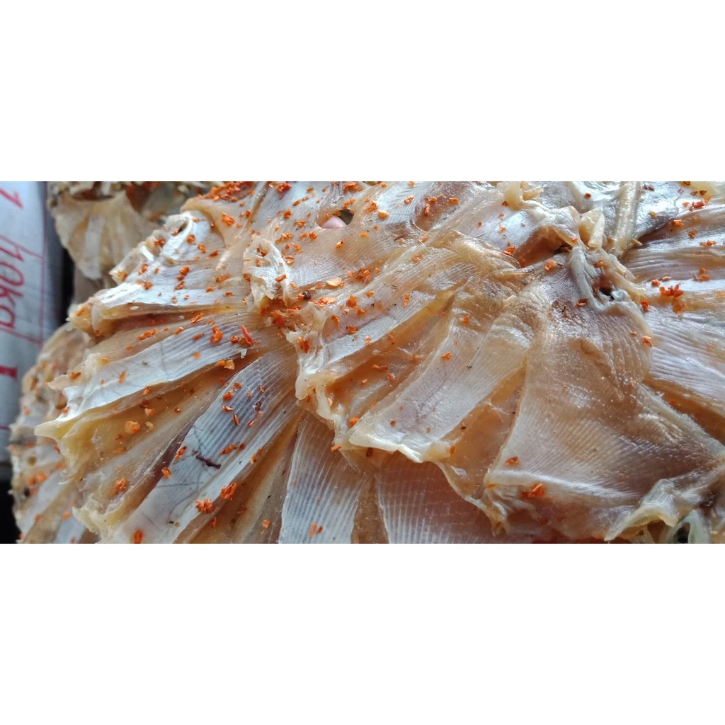 khô cá đuối cẩm chẻ ướp ớt 100k/500g