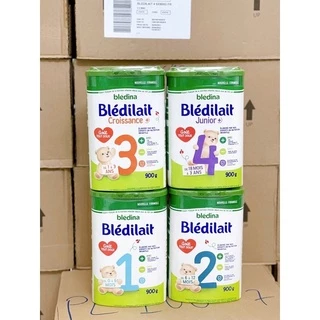 [Mẫu mới] Sữa Bledilait số 1, 2, 3, 4 900g Pháp Date 2025- Babystore