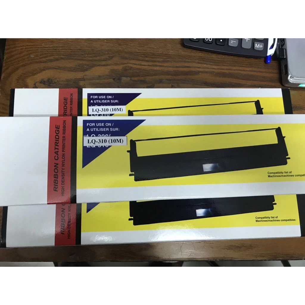 Ruy băng - Mực in cho Epson LQ 310 in đậm, rõ nét - băng mực máy in kim Epson LQ310, LX310