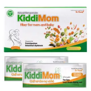 CỐM CHẤT XƠ TỰ NHIÊN KIDDIMOM TÁO BÓN TRÁNH XA CON YÊU MAU LỚN