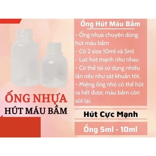 2 Ống nhựa hút mụn hút máu bầm