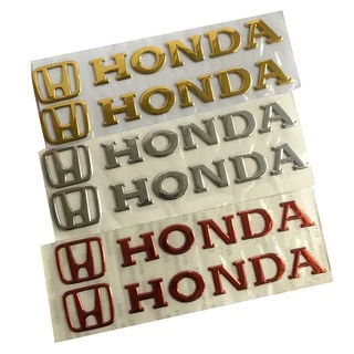 TEM NỔI CHỮ HONDA KÈM LOGO