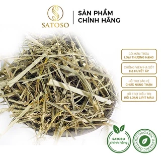 Cỏ mần trầu khô thơm sạch giúp mượt tóc, mát gan, lợi tiểu SATOSO 1kg SA73