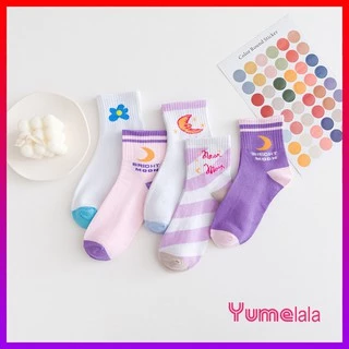 Set 5 vớ cổ cao Puple Moon xịn xò