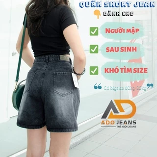 Quần sọc Jean lưng cao, ống rộng có Bigsize cho người quá ký (JN)