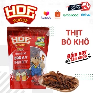 [Khô Bò - Đồ ăn vặt CAO CẤP] Thịt bò khô sợi BOKAY 500g ngon đặc biệt - Khô gà Cooky