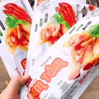 Snack NEM TÔM bịch 10 gói