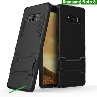 Ốp lưng Samsung Galaxy Note 8 / Note 9 chống sốc Iron Man giá đỡ xem phim thời trang cao cấp