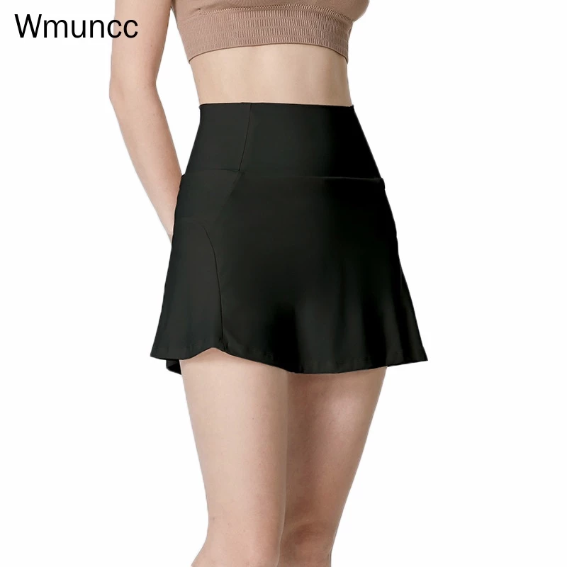 Wmuncc 2026 Chân Váy Ngắn 2 Trong 1 Co Giãn Tốt Chống Chói Nhanh Khô Dùng Tập Thể Thao/Yoga/Chạy Bộ Cho Nữ