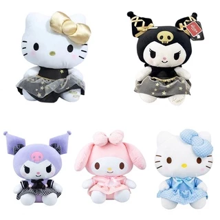 10-38cm Sanrio Kuromi Melody Hellokitty Cartoon Plush Toy Soft Stuffed Doll Kids Gifts