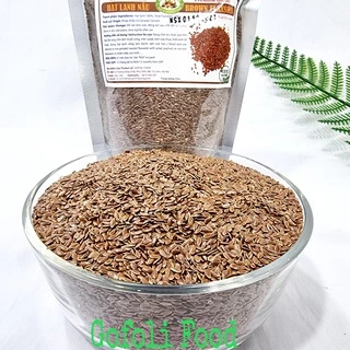 Hạt lanh nâu sống Canada/ Ấn Độ, loại 1, hạt to, mẩy hạt, thơm, bùi 500g/ Flaxseeds Canada, class 1, raw, big size seeds