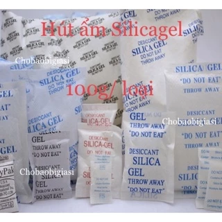 100g/gói/loại Hạt hút ẩm Silicagel, gói hút ẩm nhiều cở 1g/2g/3g/5g/10g/20g/50g/100g, chống ẩm tốt (cam kết hàng loại 1)