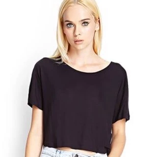 Áo thun croptop nữ form rộng hiệu Forever21