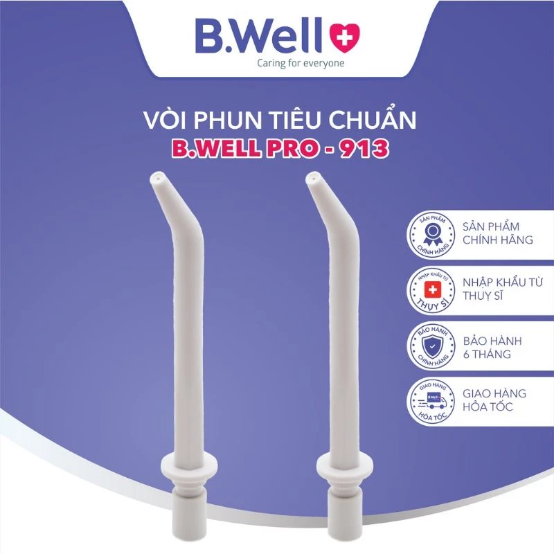 1 đầu vòi phun tiêu chuẩn dành cho máy tăm nước cá nhân B.Well WI-913