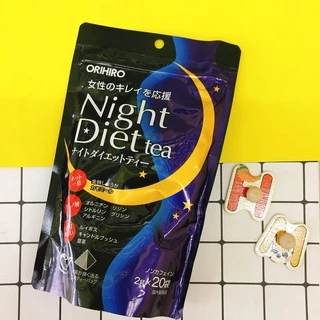 Trà Night Diet Tea  Orihiro hỗ trợ giảm cân 20 - 24 Gói Nhật Bản