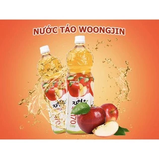 NƯỚC ÉP TÁO WOONGJIN 1.5 Lít - Hàn Quốc