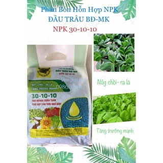 Phân Bón Hỗn Hợp NPK 30-10-10 (1KG) Nảy Chồi, Ra Lá, Tăng Trưởng Mạnh