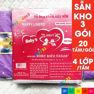 Bộ miếng lót phân su BABY HIỀN TRANG 4 lớp 3 gói